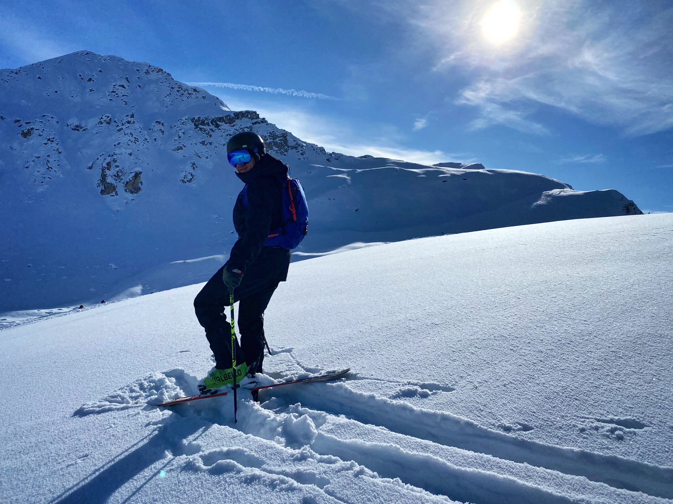 skiing in verbier